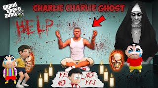 Franklin Nobita Shinchan calling Charlie Ghost  GTA 5 Horror Telugu kathalu bommalu deyyam stories [upl. by Carla567]