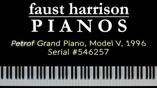 Petrof Grand Piano Model V 1996  Serial 546257 [upl. by Faythe]