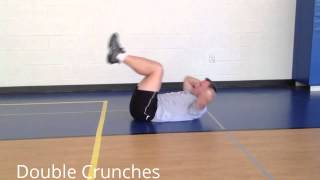 StewSmith Fitness LIbrary Double Crunches [upl. by Daht397]