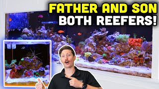 STUNNING 6 InWall Reef Tank in Long Island BONUS Nano Tank Tour [upl. by Emmit944]