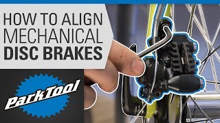 How to Align a Mechanical Disc Brake on a Bike [upl. by Jacobo]