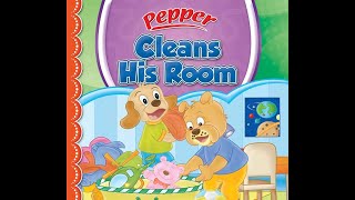 Pepper books  Pepper Cleans his room  English stories for kids [upl. by Georges167]