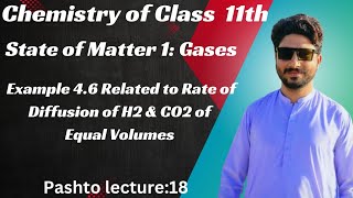 Example 46 Related to Graham Law of Diffusion pashtolecture chemistry [upl. by Dionisio206]