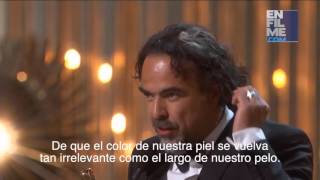 Discurso subtitulado de Iñárritu en los Oscars 2016 [upl. by Yggam]