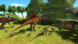 Goro The Giant vs Carnivore Dinosaurs  Animal Revolt Battle Simulator [upl. by Jameson]