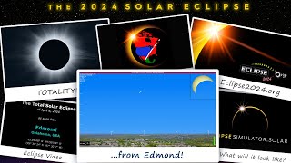 The Total Solar Eclipse of April 8 2024 from Edmond OK [upl. by Domela31]