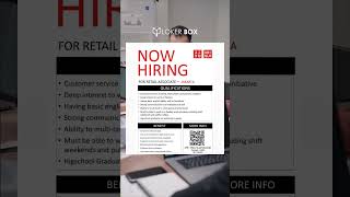 lokerjakartainfoonLOKERBOX  RETAIL ASSOCIATE [upl. by Lamak]