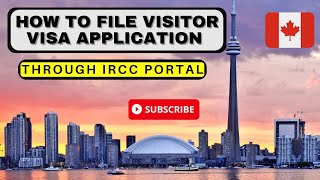 HOW to Apply for Visitor visa through IRCC PORTAL 🇨🇦 🇨🇦 [upl. by Ardnasirk]