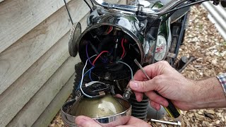 BSA BANTAM B175 NEW WIRING LOOM FITTED AND SWITCH GEAR SERVICED [upl. by Omrellug]