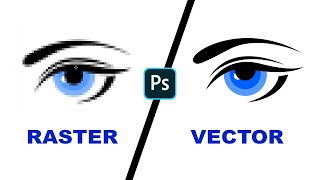 CARA DESAIN ULANG GAMBAR BITMAP MENJADI VECTOR DENGAN PHOTOSHOP [upl. by Ignacius595]