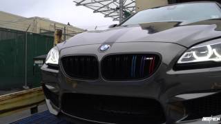 BMW M6 Grand Coupe Black Chrome Wrap  MOEMODZ [upl. by Lesig]