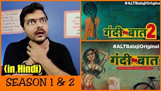 Gandii Baat Season 1 amp 2  Web Series Review [upl. by Tneicniv]