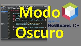 Apache Netbeans Modo Oscuro  Dark Mode  SublimeText Theme [upl. by Kahl850]