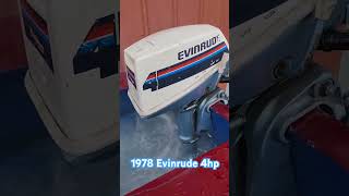 1978 Evinrude 4hp twin cylinder 2stroke OutboardMadness outboardmadness [upl. by Grimonia]