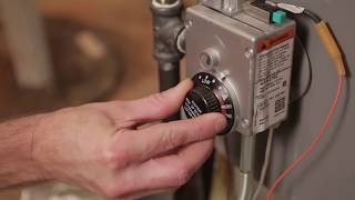 How to Adjust the Temperature on Your Natural Gas Water Heater [upl. by Gosser]