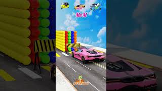 Cars🛺 vs Mr noni and Ball⚽ Part 95 BeamNGDrive skidibitoilet beamngdrives [upl. by Assiruam]