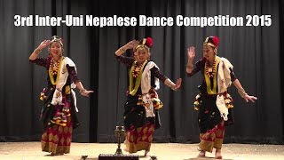 3rd InterUni Nepalese Dance Competition 2015 Traditional Magar Kaura Song amp Dance [upl. by Durwood245]