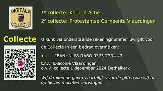 Bethelkerk Vlaardingen zondag 1 december [upl. by Ailem]