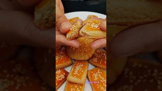 Bakery Style Aata Biscuit 🍪 Recipe Without Oven biscuitrecipe cookiesshorts [upl. by Allianora]