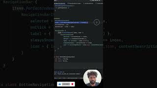 Bottom Navigation in jetpack compose  Android studio Kotlin android coding kotlin [upl. by Tipton967]