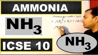 Ammonia  Ammonia ICSE 10 CHEMISTRY  Preparation and Properties of Ammonia  10 ICSE [upl. by Kokaras276]