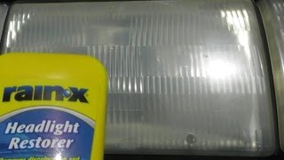 HEADLIGHT RESTORER RESTORATION RAINX REVIEW DOES IT WORK [upl. by Leverett]