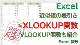 【Excel】近似値の表引きをVLOOKUP関数とXLOOKUP関数のやり方をそれぞれ確認しておきましょう。 [upl. by Elatnahs]