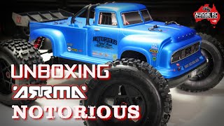 Unboxing ARRMA Notorious 6S BLX Stunt Truck [upl. by Assirem]