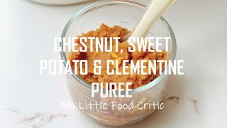 CHESTNUT SWEET POTATO amp CLEMENTINE PUREE  BABY FOOD WEANING RECIPES  BEABA [upl. by Athalee78]