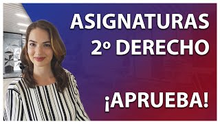 Asignaturas de segundo de derecho y como aprobar [upl. by Carny51]