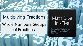 Math Dive in Five Multiplying Fractions Whole Numbers Groups of Fractions [upl. by Elisabetta]