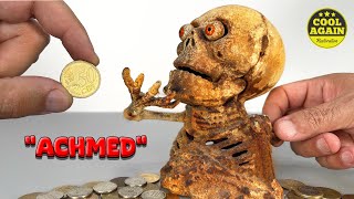 Hungry Skull  Mechanical Coin Bank Restoration [upl. by Eeryt]