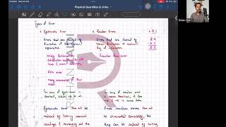 Errors and Uncertainty  AS Physics Lecture 2 [upl. by Yerffoj]