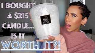 VOLUSPA LUXURY CANDLE REVIEW  123OZ 5 WICK GLASS HEARTH CANDLE  SEPHORA EXCLUSIVE SCENTED CANDLE [upl. by Rawdin]