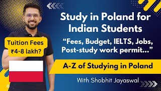 Study in Poland for Indian Students  Full Guide  Intakes  Fees  Study in Europe [upl. by Vincenta]