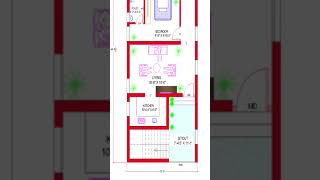 20x 4685quot House plan 2BHK20 By 4685quotHome plan204685quot House design IndianstyleWEST FACE [upl. by Dumanian30]