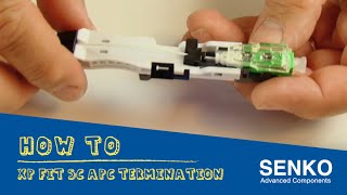 How To Install Senko XP Fit Plus SCAPC Field Installable Connector [upl. by Finstad215]