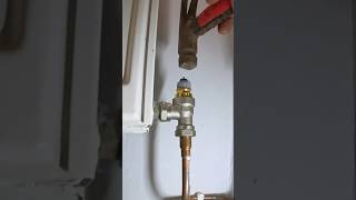 How to fix a radiator not getting hot Check the valve and give it a tap plumbing diy howto [upl. by Nolos]