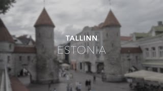 Virtual Tour Talllinn Estonia walk in 4K [upl. by Aynatal]