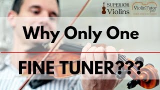 Why Is There Only One Fine Tuner on Violins [upl. by Pressey652]