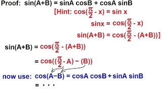 PreCalculus  Trigonometry Trig Identities 13 of 57 Proof of Addition Formula Sine [upl. by Swords]