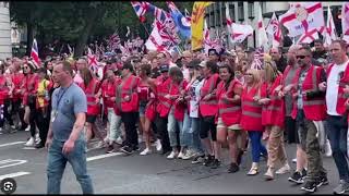 Unite The Kingdom Rally Today in London [upl. by Anwat6]