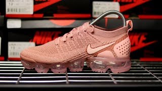 NIKE VAPORMAX FLYKNIT 20 quotRUST PINKquot UNBOXING [upl. by Navetse]