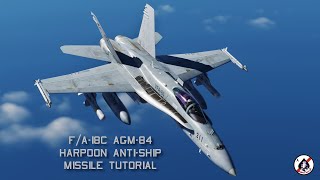 DCS World FA18C Hornet Harpoon Tutorial [upl. by Yelda]