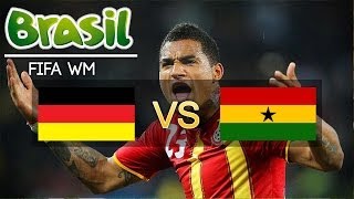 DEUTSCHLAND 2  2 GHANA ► FIFA Fussball WM Brasilien 2014 Prognose German  HD [upl. by Enutrof164]