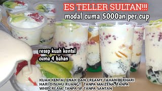 BONGKAR RAHASIA ES TELER SULTAN VIRAL KUAH KENTAL SUPER ENAK DAN CREAMY  TAHAN BERHARI HARI [upl. by Attevad]