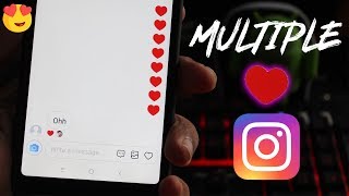 How to send more than One Heart 💗 on Instagram  Instagram TRICK [upl. by Aluor]