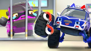 Super Police Truck  Monster Truck  Car Cartoon  Cartoon for Kids  BabyBus  Cars World [upl. by Moorish]