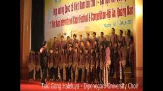 Toki Gong Haleluya  PSM UNDIP DIPONEGORO UNIVERSITY CHOIR [upl. by Pudens]