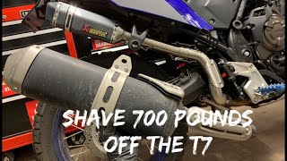 Cheap exhaust Yamaha Tenere 700 [upl. by Yenmor]